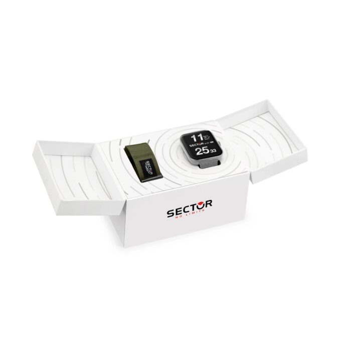 Montre Homme SECTOR Connectée - R3253171502 - S-03 PRO LIGHT - Bracelet interchangeable - Affichage Numérique - Résistant à l'eau