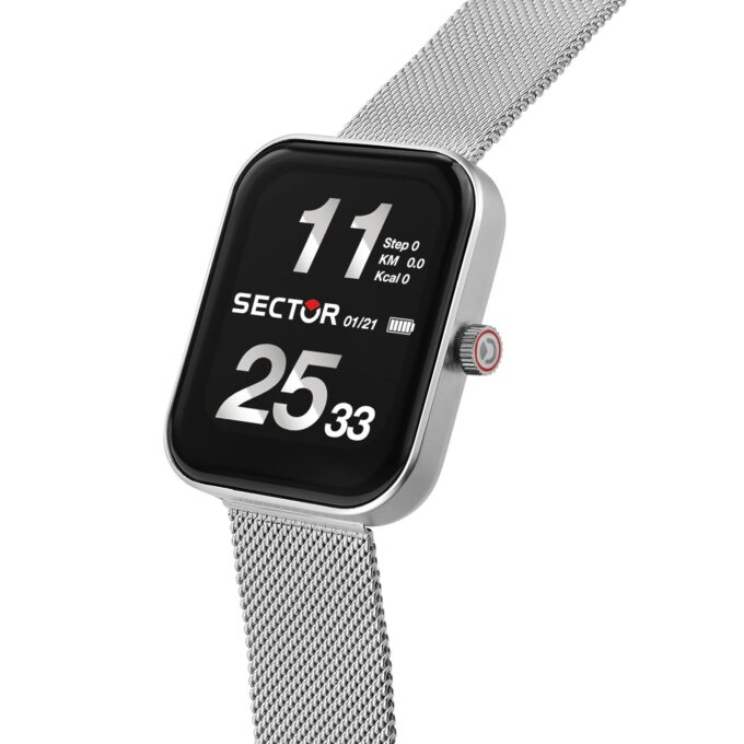 Montre Homme SECTOR Connectée - R3253171502 - S-03 PRO LIGHT - Bracelet interchangeable - Affichage Numérique - Résistant à l'eau