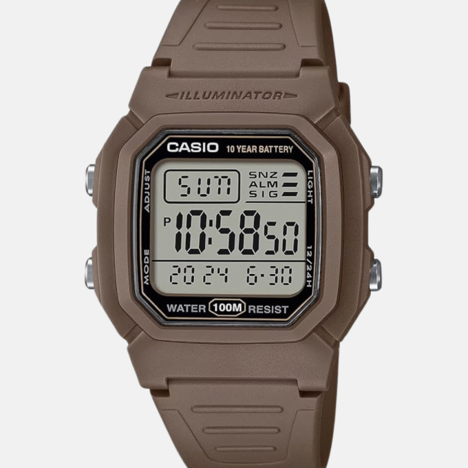 Montre Jeunesse Casio - W-800H-5AVDF - Bracelet en Résine - Affichage Numérique - Résistant à l'eau