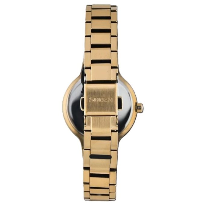 Montre Femme Casio Sheen - SHE-4559G-8AUDF - Bracelet en Acier Inoxydable doré - Affichage analogique - Résistant à l'eau - Verre Saphir