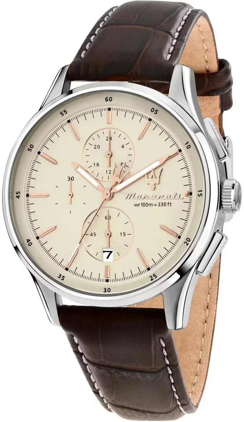 montre homme maserati sorpasso – r8871624010 – bracelet en cuir – boucle ardillon – poids 85 g – emballage d'origine