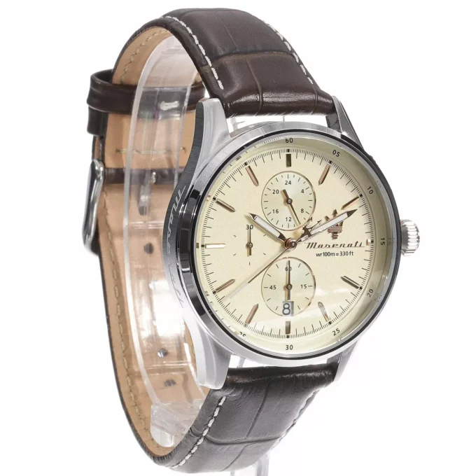 Montre Homme Maserati Sorpasso – R8871624010 – Bracelet en Cuir – Boucle Ardillon – Poids 85 g – Emballage d'Origine