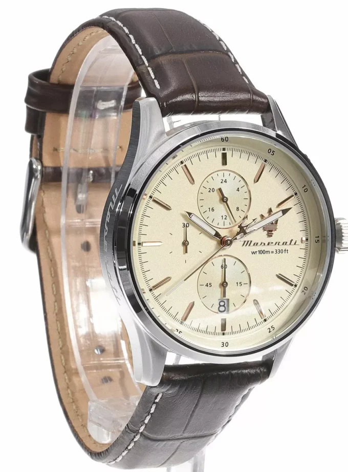 Montre Homme Maserati Sorpasso – R8871624010 – Bracelet en Cuir – Boucle Ardillon – Poids 85 g – Emballage d'Origine