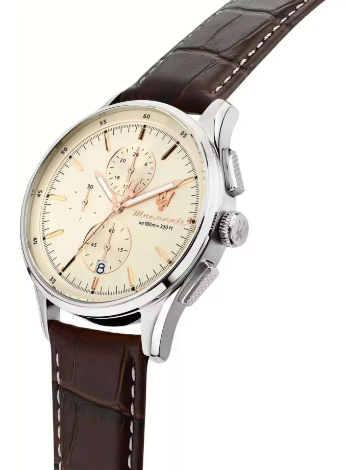 Montre Homme Maserati Sorpasso – R8871624010 – Bracelet en Cuir – Boucle Ardillon – Poids 85 g – Emballage d'Origine