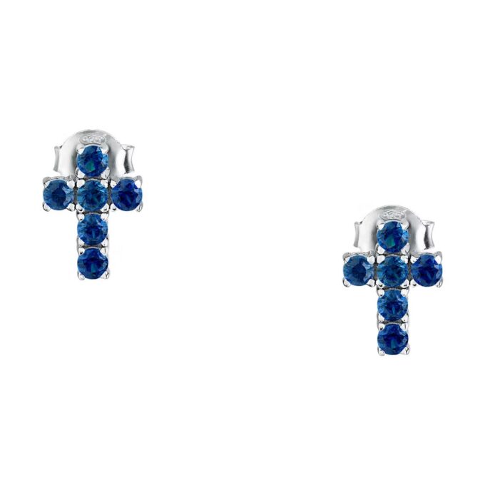 Morellato SAIW219 - Boucles d'Oreilles Précieuses en Argent Recyclé avec Symbole de Croix