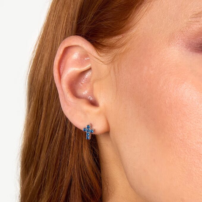 Morellato SAIW219 - Boucles d'Oreilles Précieuses en Argent Recyclé avec Symbole de Croix