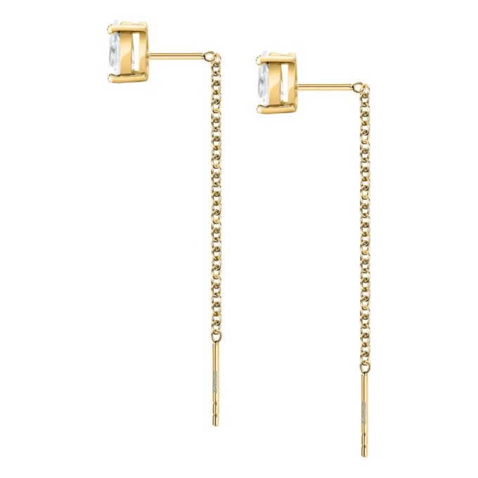 Boucles d’oreilles élégantes - Morellato - Femme - Design moderne, Légères, Hypoallergéniques, Finition brillante - Acier inoxydable - Argenté - Réf. SAIW208