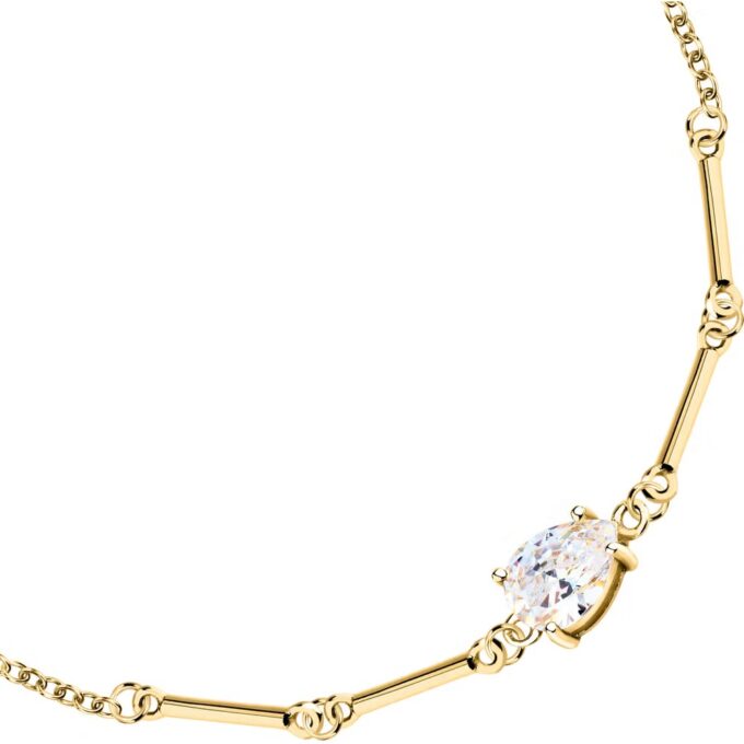 Bracelet Bijoux Femme - Morellato - Design élégant, Ajustable, Résistant, Confortable - Acier inoxydable - Argenté - Réf. SAIW209