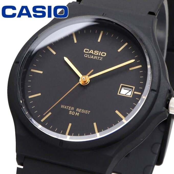 Montre Unisexe CASIO MW-59-1EV – Boîtier Résine Noir 40 mm – Affichage Analogique avec Date – Verre Plexiglas – Bracelet Résine Noir – Étanchéité 5 Bars – Légère et Fonctionnelle pour un Usage Quotidien