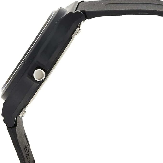 Montre Unisexe CASIO MW-59-1EV – Boîtier Résine Noir 40 mm – Affichage Analogique avec Date – Verre Plexiglas – Bracelet Résine Noir – Étanchéité 5 Bars – Légère et Fonctionnelle pour un Usage Quotidien