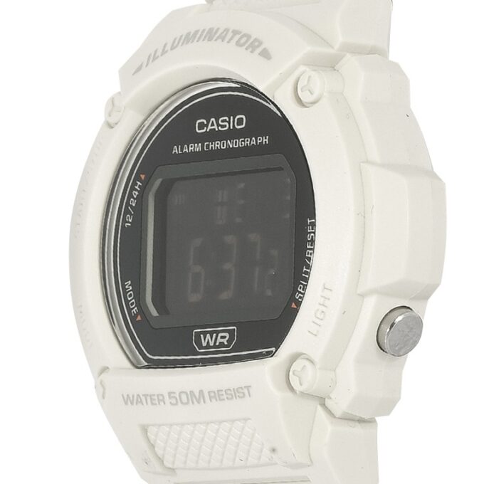 Montre Classique Casio - Unisexe - Style Sportif, Fonctionnalité Polyvalente - Résine - Marron - W-219HC-8BV