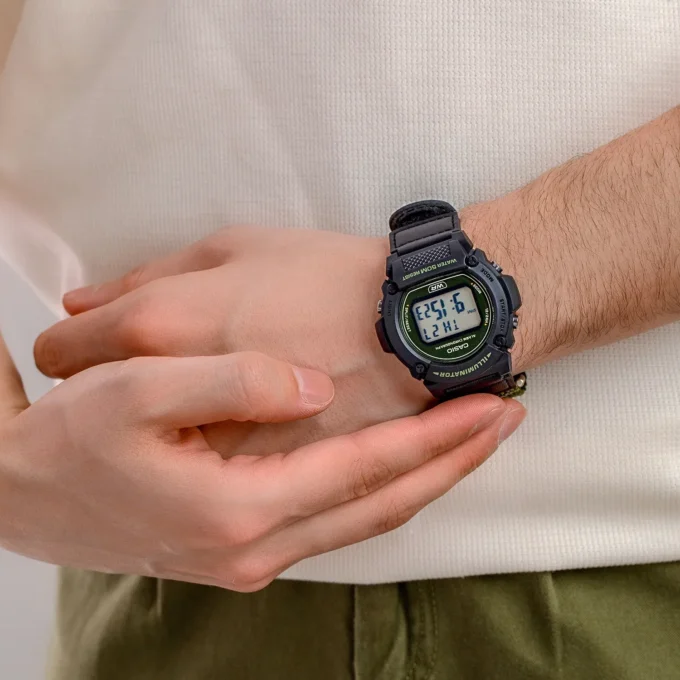 Casio W-219HB-3AVDF - Montre Décontractée pour Homme et Femme avec Fonctionnalités Avancées