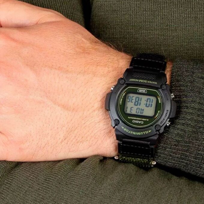 Casio W-219HB-3AVDF - Montre Décontractée pour Homme et Femme avec Fonctionnalités Avancées