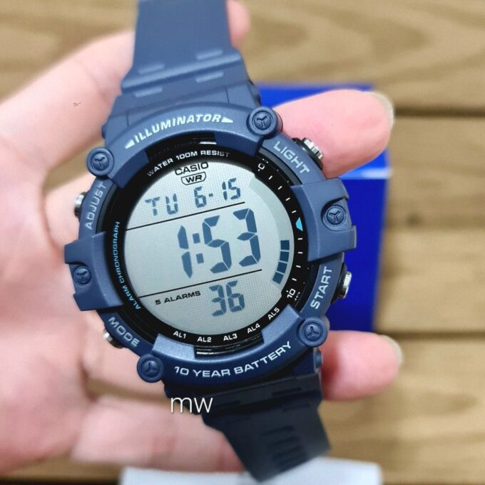 CASIOCasio AE-1500WH-2AVDF - Montre Multifonctionnelle avec Durée de Batterie de 10 Ans