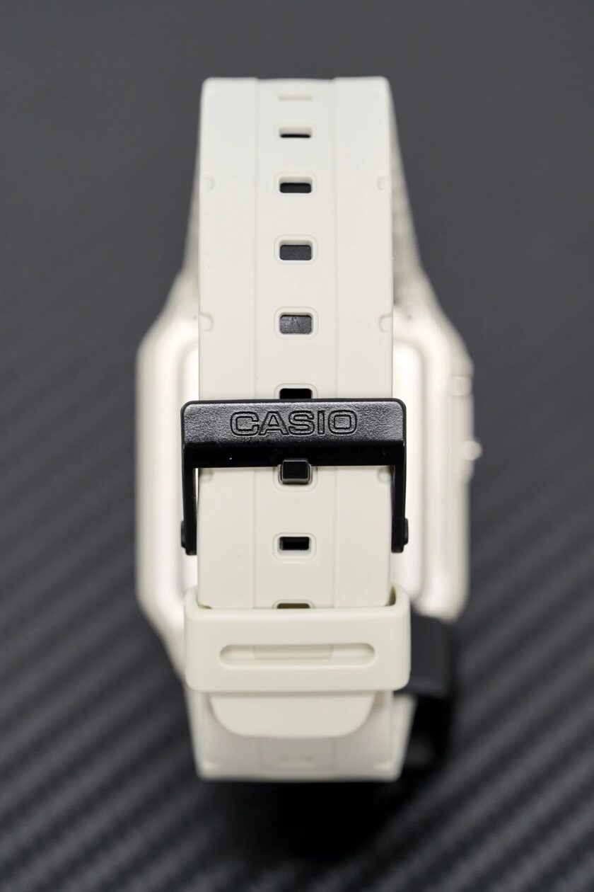montre calculatrice casio ca 53wf 8bdf unisexe quartz, double fuseau horaire, alarme, chronomètre résine blanc ca 53wf 8bdf