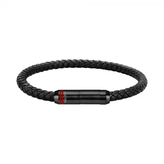 Bracelet SECTOR - Bijoux Homme - Acier inoxydable, Design moderne, Résistant à l’eau, Fermoir sécurisé - Métal argenté - SZV101