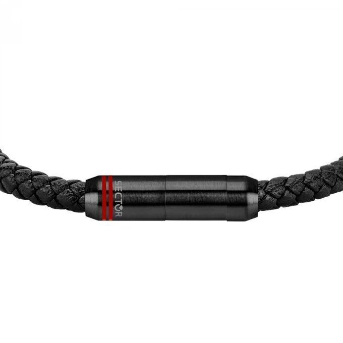 Bracelet SECTOR - Bijoux Homme - Acier inoxydable, Design moderne, Résistant à l’eau, Fermoir sécurisé - Métal argenté - SZV101