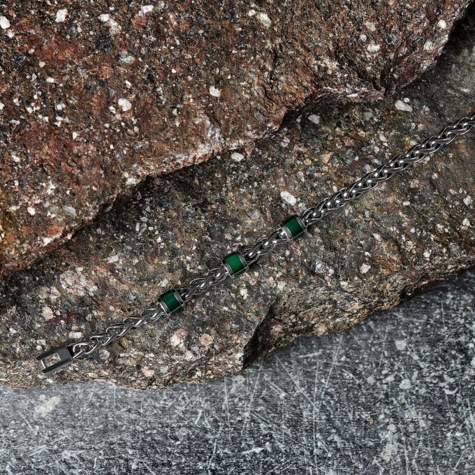 Bracelet SECTOR - Bijoux Homme - Acier Inoxydable, Design Élégant, Résistant à l’eau, Fermoir Sécurisé - Métal Argenté - SAVK11