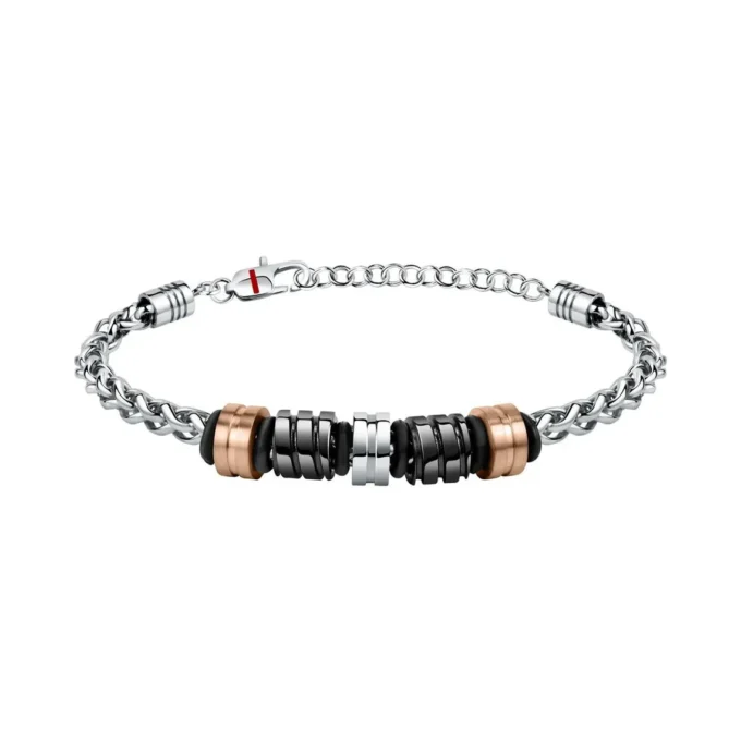 Bracelet SECTOR - Bijoux Homme/Femme - Acier Inoxydable, Design Moderne, Résistant à l’Eau, Fermoir Sécurisé - Métal Argenté - SAFR16