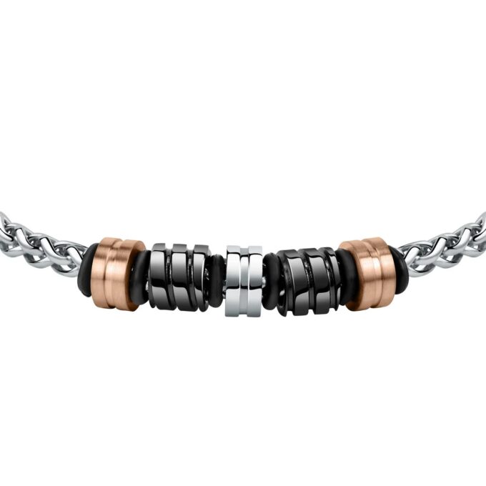 Bracelet SECTOR - Bijoux Homme/Femme - Acier Inoxydable, Design Moderne, Résistant à l’Eau, Fermoir Sécurisé - Métal Argenté - SAFR16