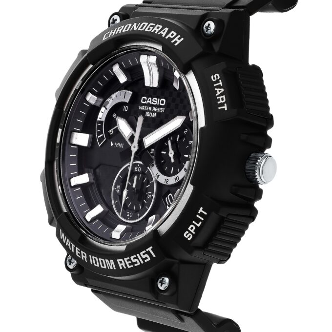 Casio MCW-200H-1AVDF - Montre Multifonctionnelle avec Résistance à l'Eau de 200 mètres - Verre Saphir