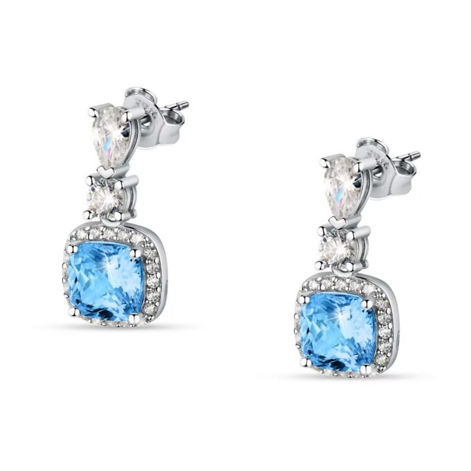 Boucles d’oreilles MORELLATO - Femme - Élégantes, Hypoallergéniques, Design Italien, Fermoir sécurisé - Acier inoxydable - Argenté - SAIW110