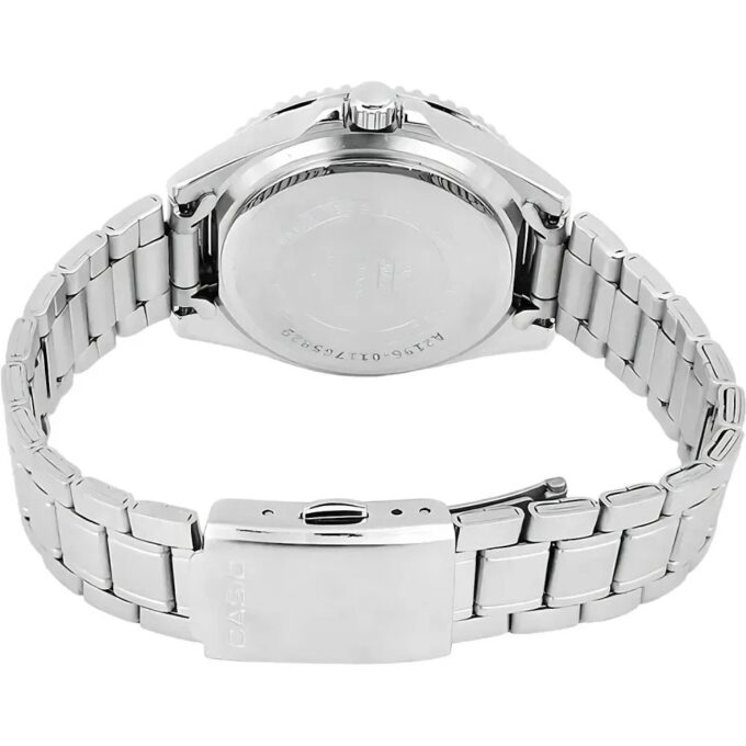 Montre Casio MDV-10D-1A3VDF - Style Sportif avec Cadran Noir et Bracelet en Acier Inoxydable