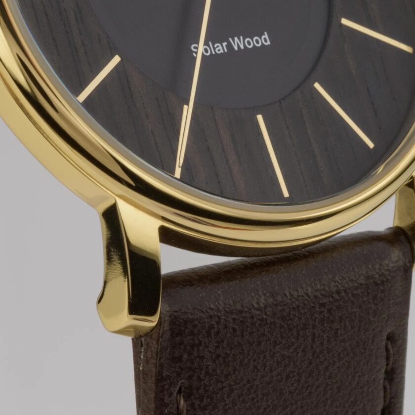 montre jacques lemans 1 2105b montre sportive Élégante pour hommes avec cadran marron et bracelet en simili cuir
