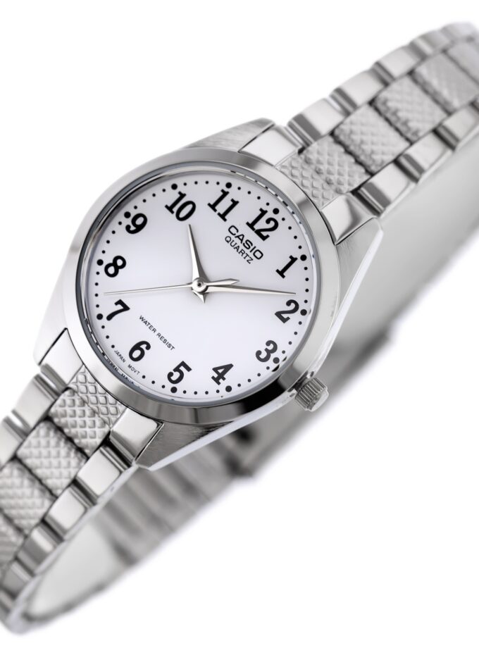 Montre femme Casio LTP-1274D-7B - Analogique, originale, acier inoxydable, argent - Montre classique élégante