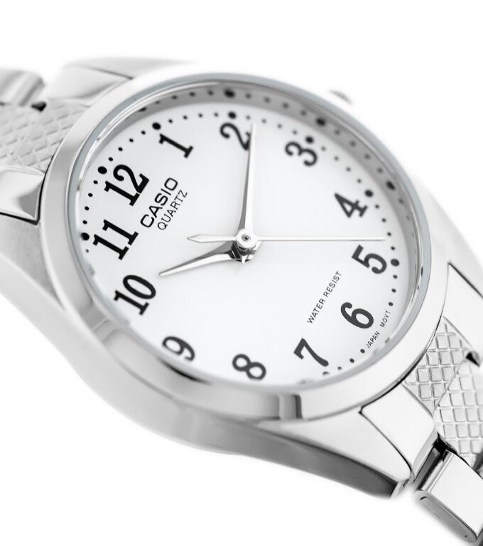 Montre femme Casio LTP-1274D-7B - Analogique, originale, acier inoxydable, argent - Montre classique élégante