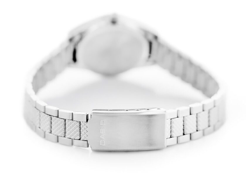 montre femme casio ltp 1274d 7b analogique, originale, acier inoxydable, argent montre classique élégante