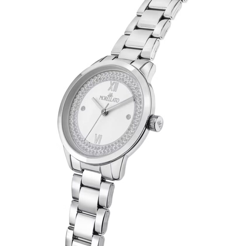montre femme morellato – r0153141553 – collection ninfa – bracelet en acier – affichage analogique – résistante à l’eau 3 atm