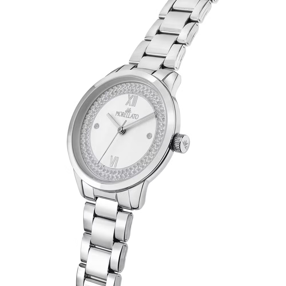 montre femme morellato – r0153141553 – collection ninfa – bracelet en acier – affichage analogique – résistante à l’eau 3 atm