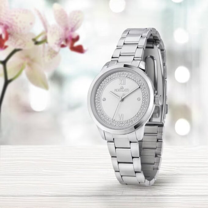 Montre Femme Morellato – R0153141553 – Collection Ninfa – Bracelet en Acier – Affichage Analogique – Résistante à l’Eau 3 ATM