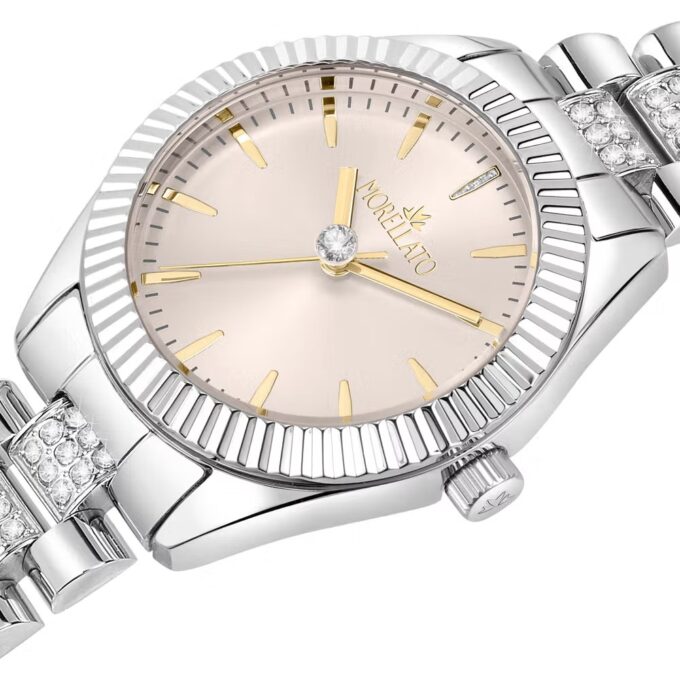montre femme morellato – r0153165531 – bracelet en métal – affichage analogique – résistante à l’eau 3 atm