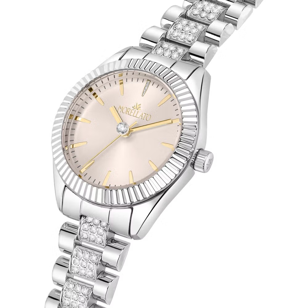montre femme morellato – r0153165531 – bracelet en métal – affichage analogique – résistante à l’eau 3 atm