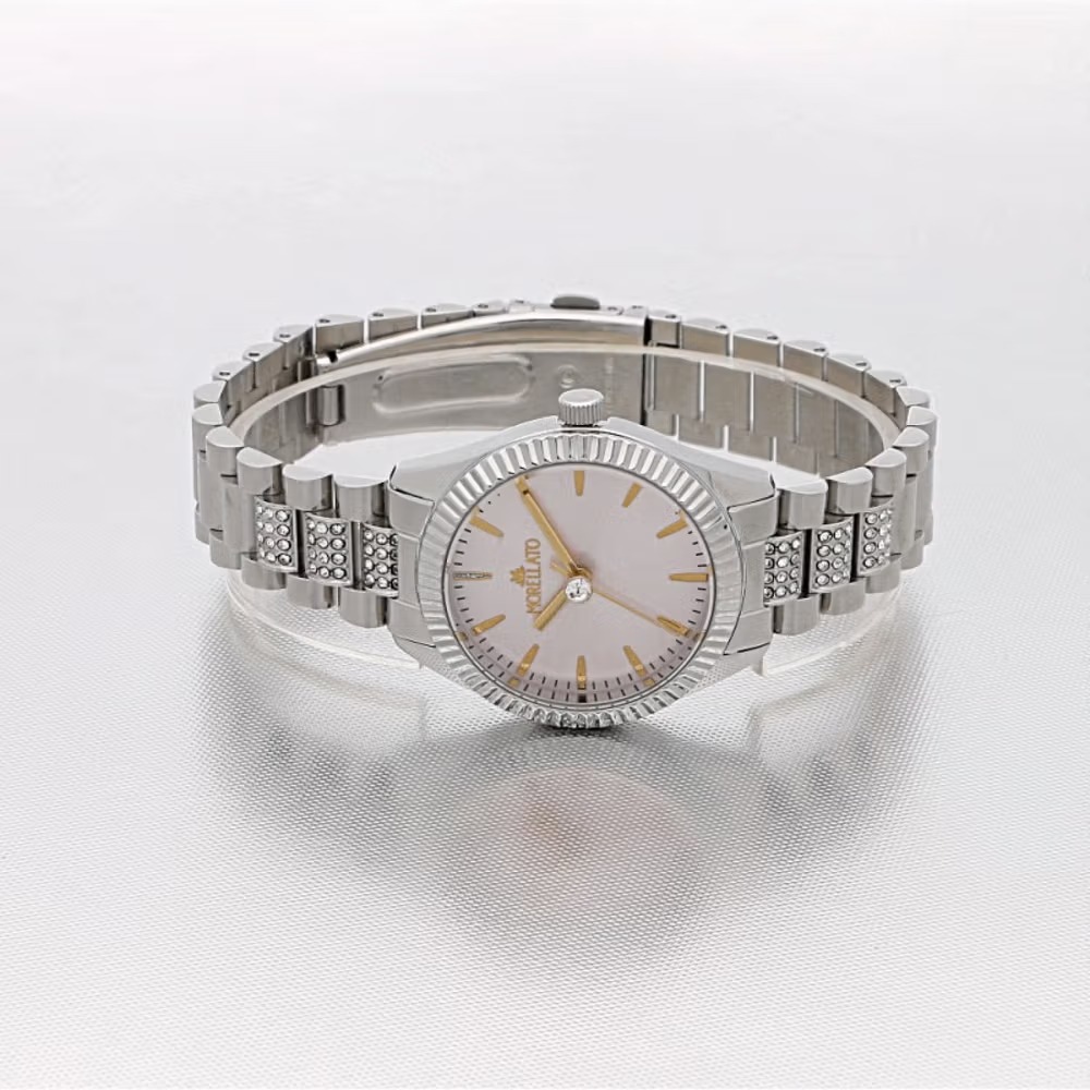 montre femme morellato – r0153165531 – bracelet en métal – affichage analogique – résistante à l’eau 3 atm