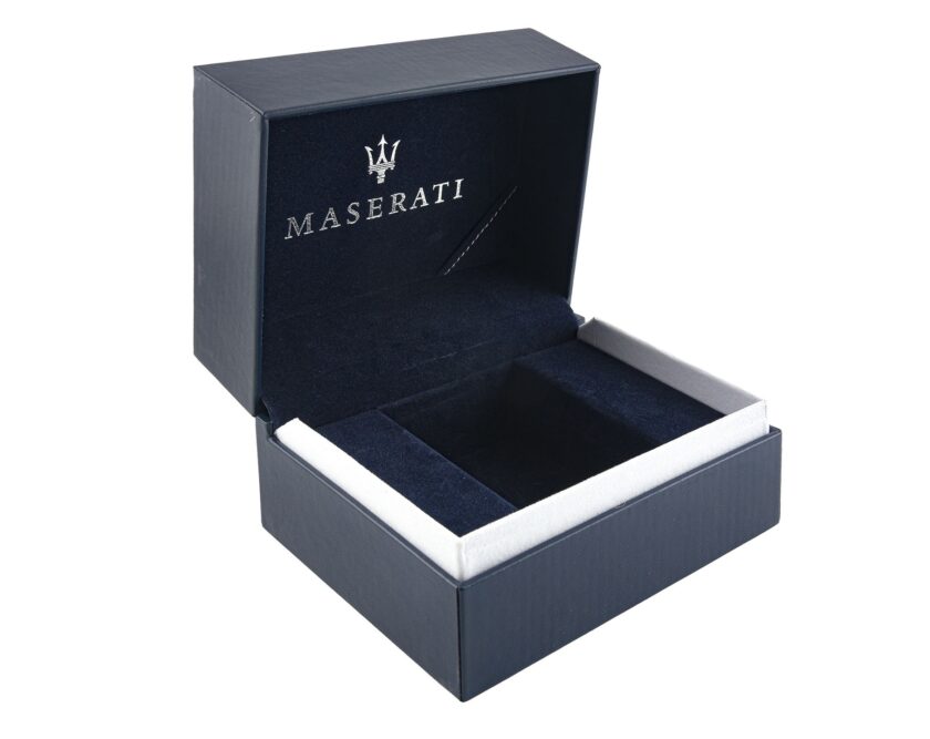 montre homme maserati – r8871624009 – chronographe analogique – 42 mm – bracelet en cuir – collection sorpasso