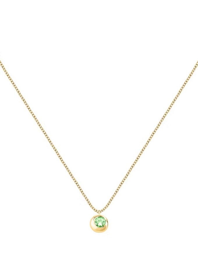 collier morellato tesori Élégance en argent recyclé avec quartz rosé saxn05