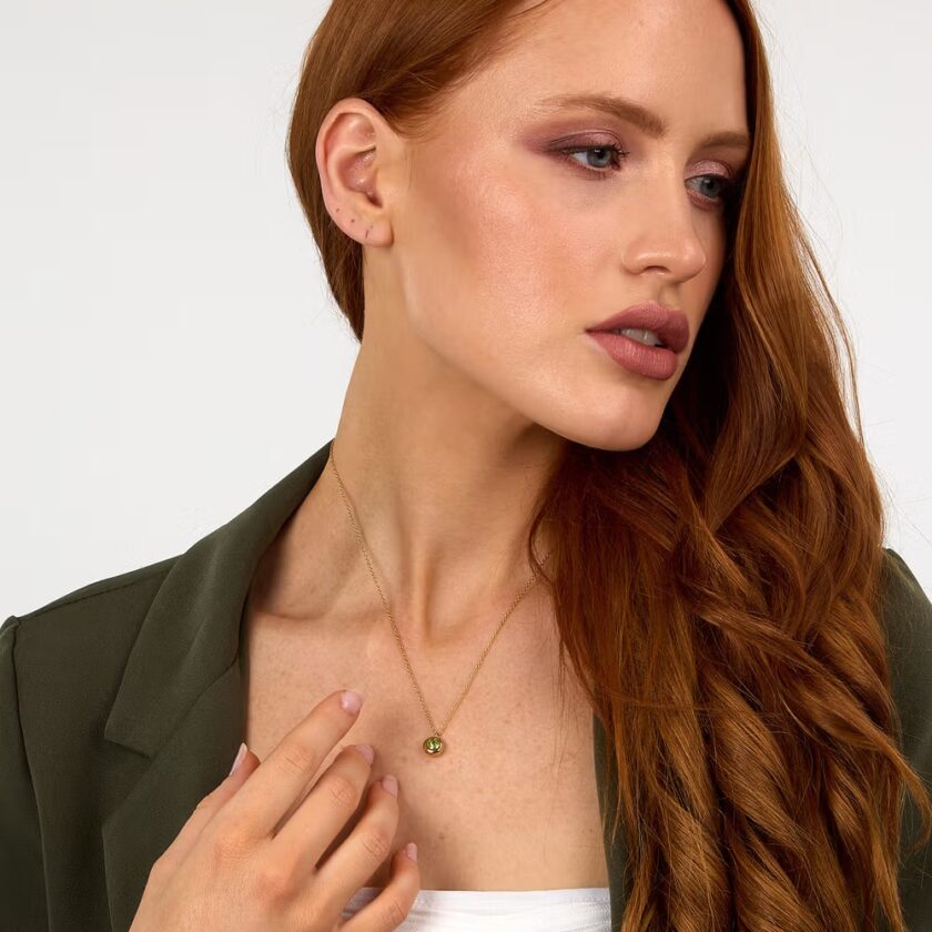 collier morellato tesori Élégance en argent recyclé avec quartz rosé saxn05