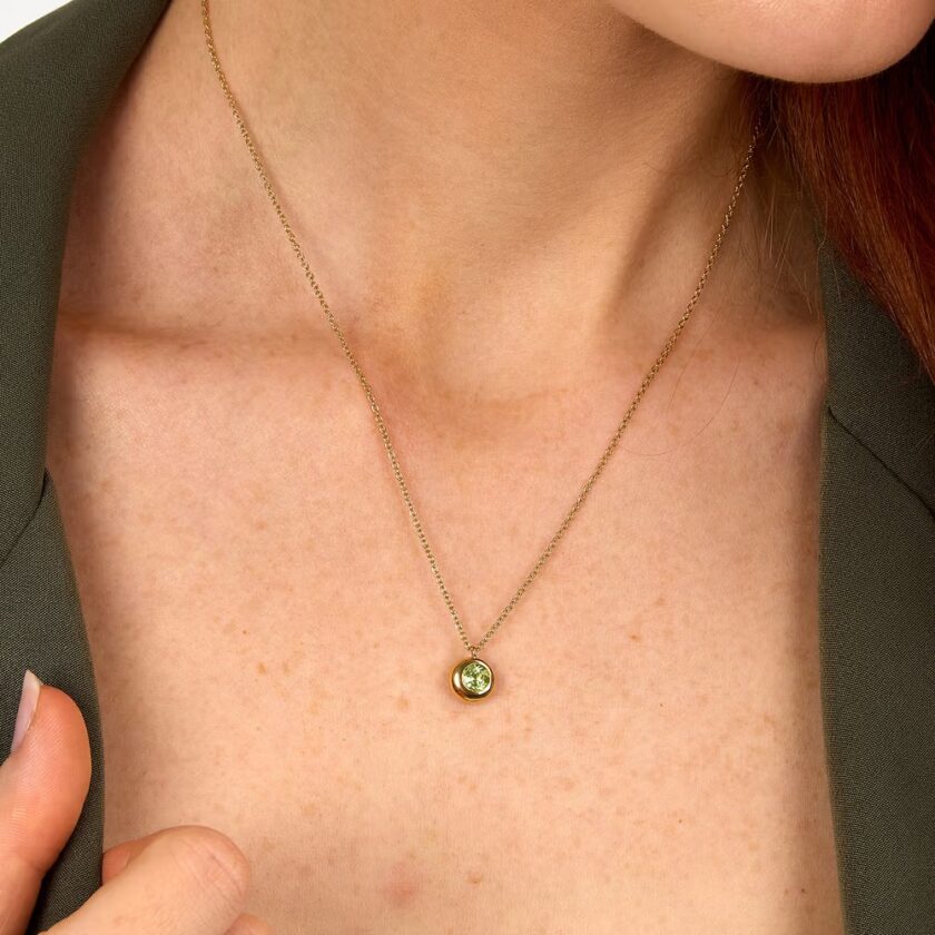 collier morellato tesori Élégance en argent recyclé avec quartz rosé saxn05