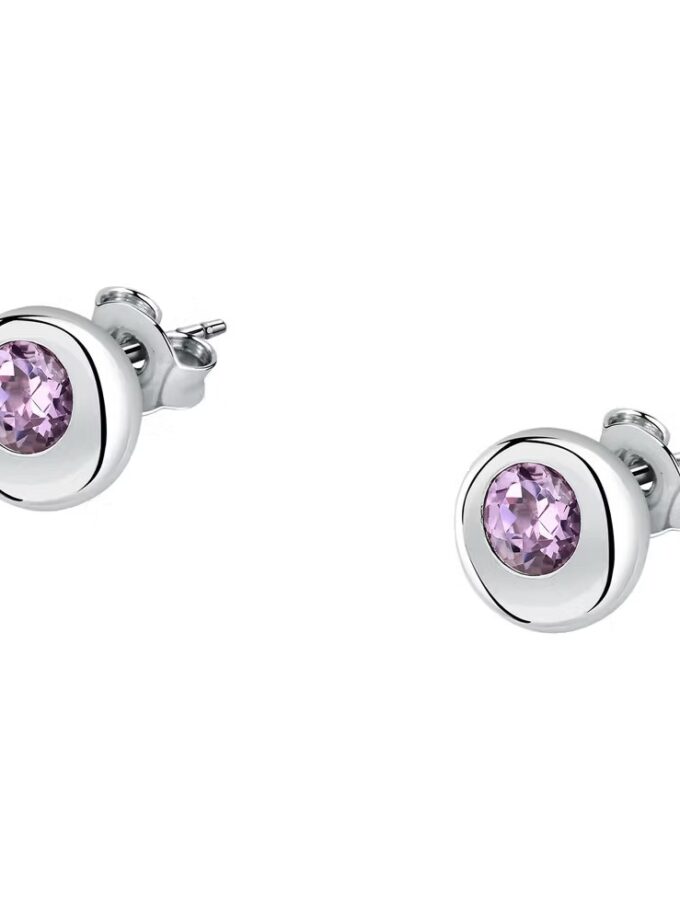 boucles d'oreilles argent femme morellato tesori eterni saxn20 | Élégance et authenticité violet
