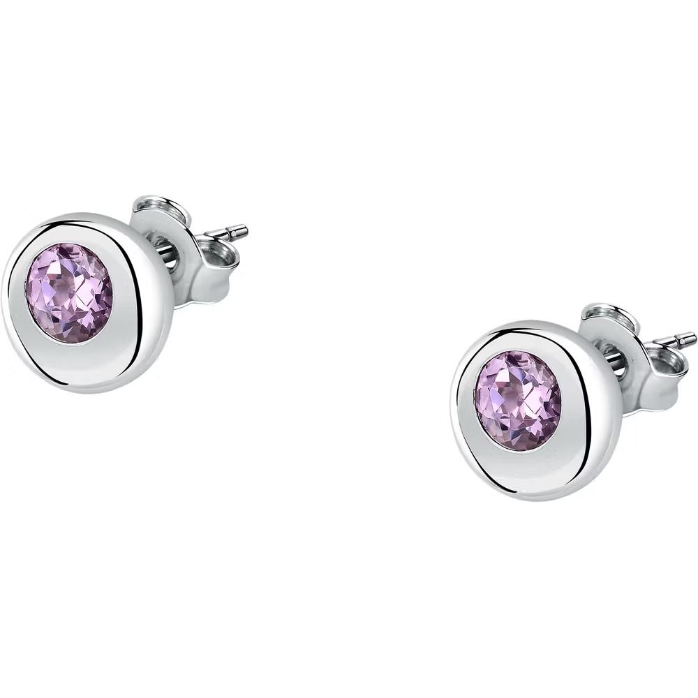 boucles d'oreilles argent femme morellato tesori eterni saxn20 | Élégance et authenticité violet