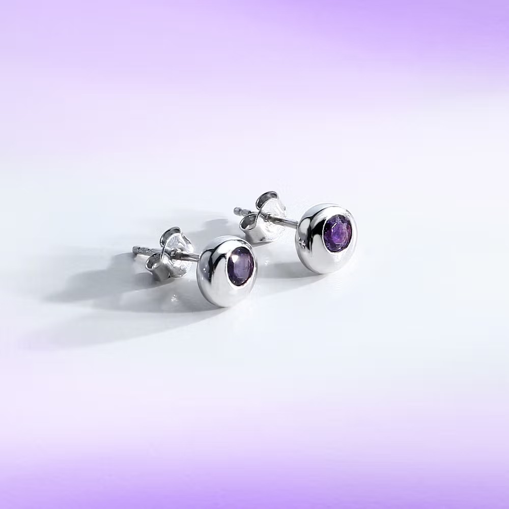boucles d'oreilles argent femme morellato tesori eterni saxn20 | Élégance et authenticité violet