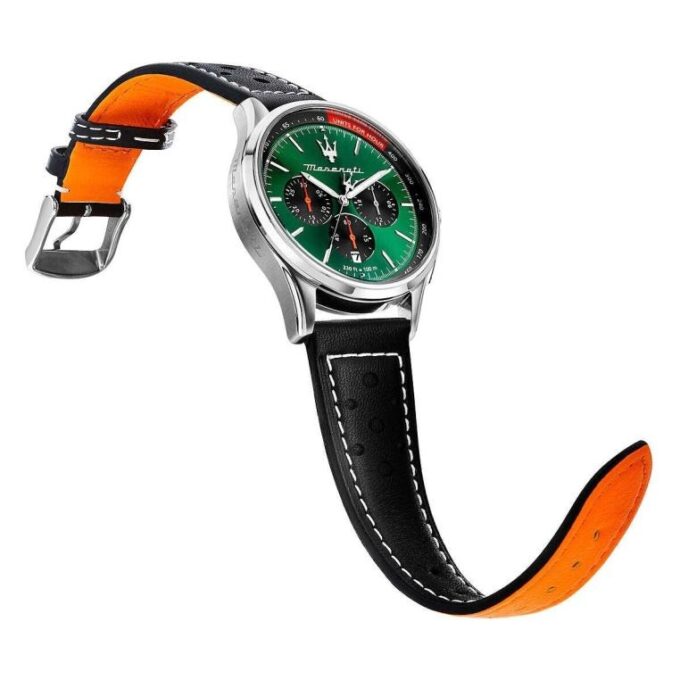 Montre Homme Maserati Sorpasso – R8873624002 – Bracelet en Cuir – Boucle Déployante à Sécurité – Poids 125 g