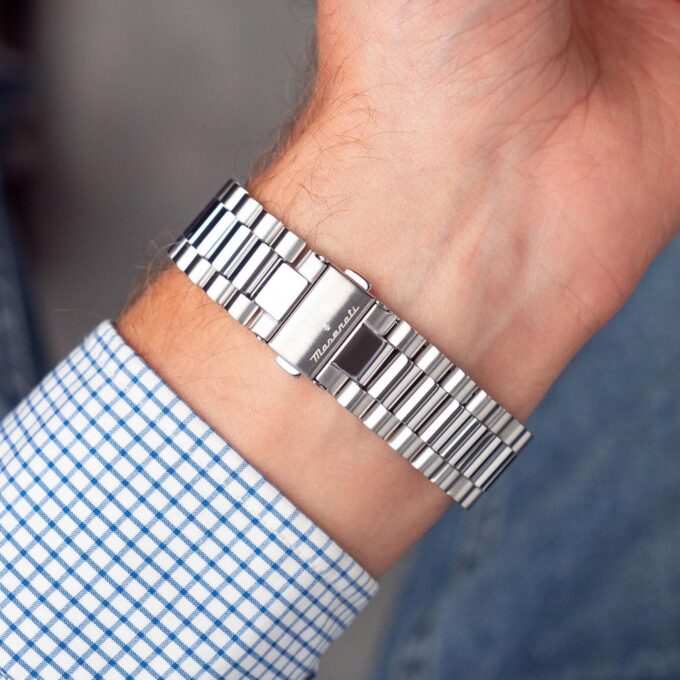 Montre Homme Maserati Sorpasso – R8873624002 – Bracelet en Cuir – Boucle Déployante à Sécurité – Poids 125 g