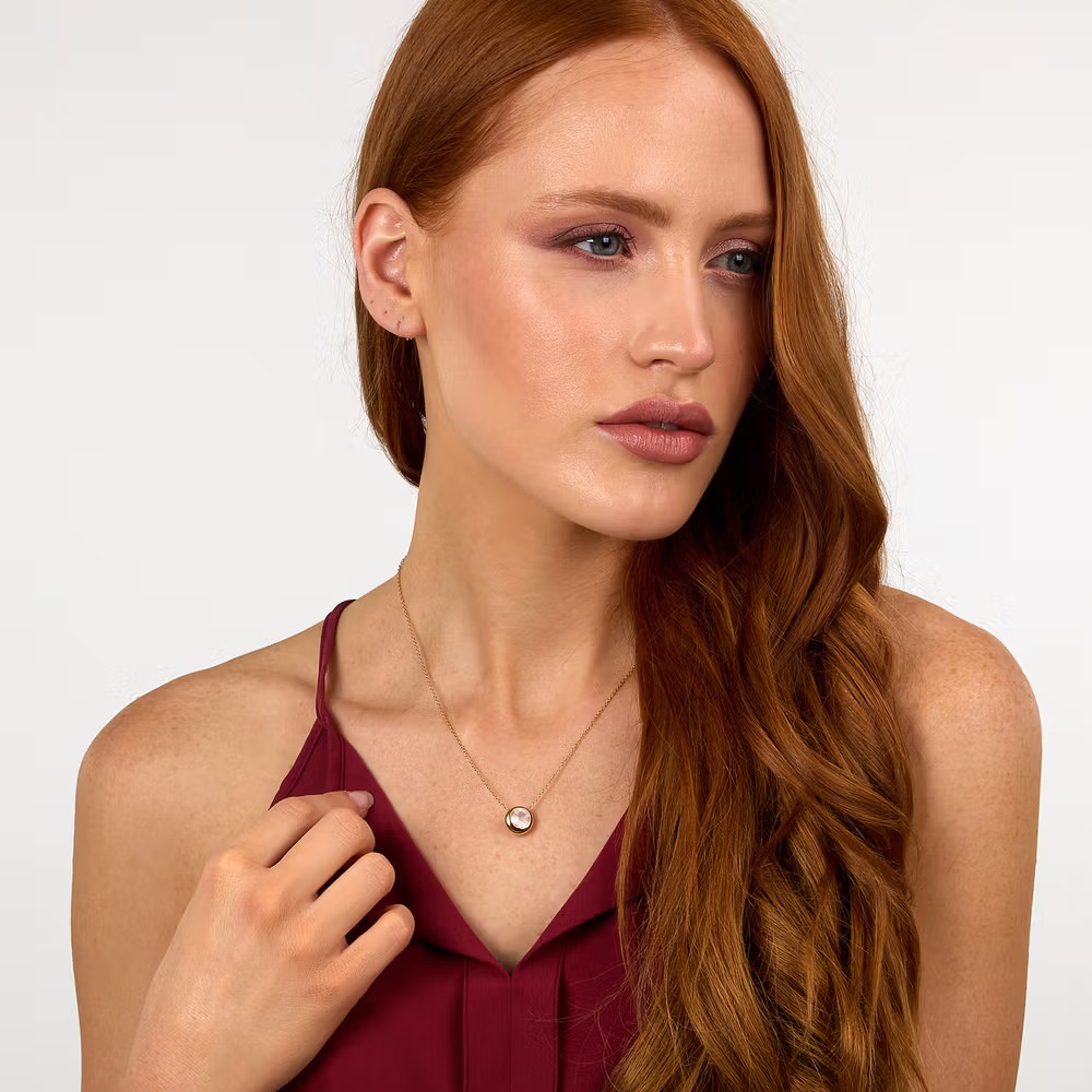 morellato saxn04 collier précieux en argent recyclé et pierre quartz rosa pour femme