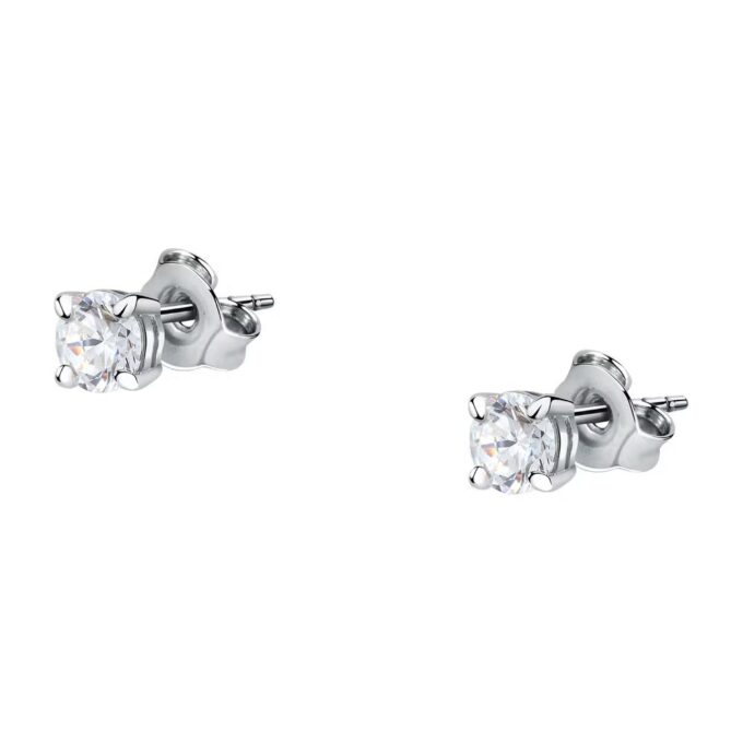 morellato saiw157 boucles d'oreilles précieuses en argent et gemmes pour femme 4 mm de diamètre