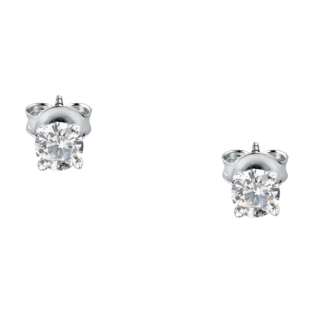 morellato saiw157 boucles d'oreilles précieuses en argent et gemmes pour femme 4 mm de diamètre
