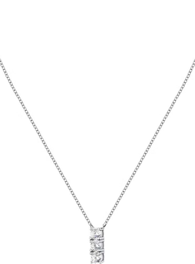 collier femme morellato tesori saiw240 en argent 925‰ recyclé avec zircon blanc Élégance durable